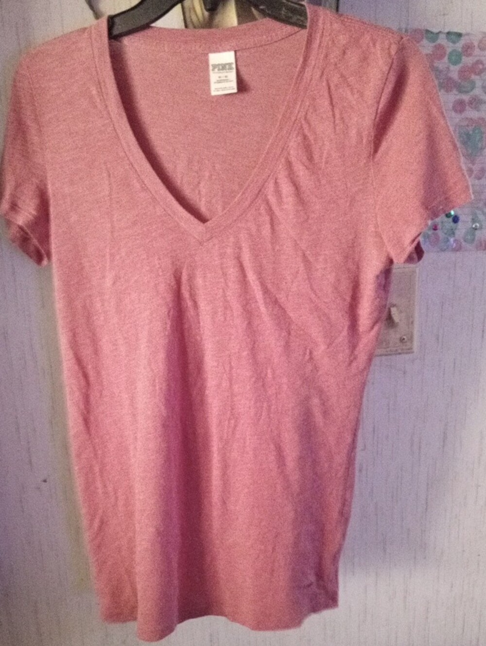 PINK Victoria's Secret Mauve/Pink Sleepwear Top